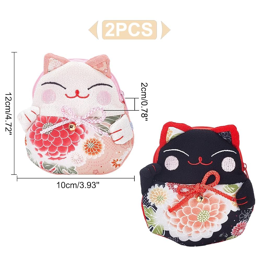 その他 MANPUKU Mint Cat Ban Plus size Amazon.com: WADORN 2 Colors Japanese Style Maneki-neko Coin